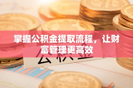 阿拉善盟掌握公积金提取流程，让财富管理更高效