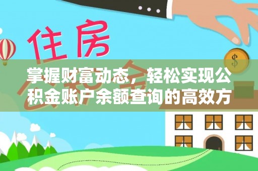 阿拉善盟掌握财富动态，轻松实现公积金账户余额查询的高效方法