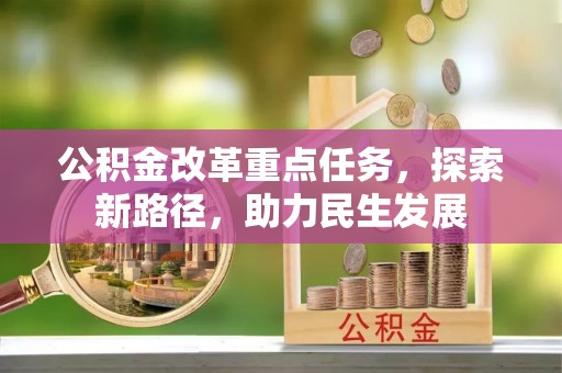 阿拉善盟公积金改革重点任务，探索新路径，助力民生发展