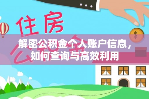 阿拉善盟解密公积金个人账户信息，如何查询与高效利用