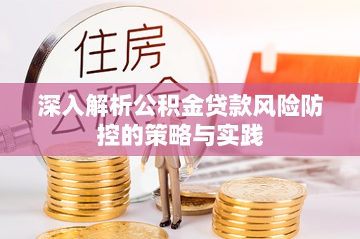 阿拉善盟深入解析公积金贷款风险防控的策略与实践