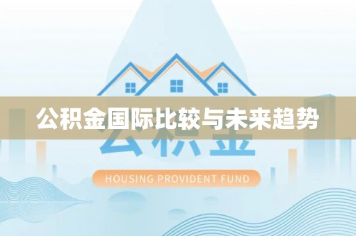 阿拉善盟公积金国际比较与未来趋势