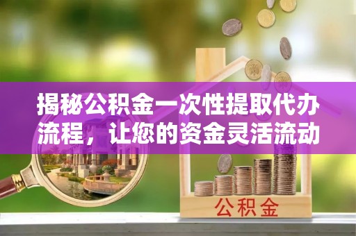 阿拉善盟揭秘公积金一次性提取代办流程，让您的资金灵活流动