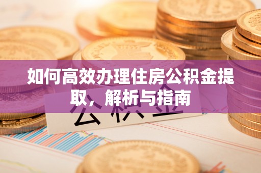 阿拉善盟如何高效办理住房公积金提取，解析与指南