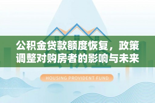 阿拉善盟公积金贷款额度恢复，政策调整对购房者的影响与未来展望