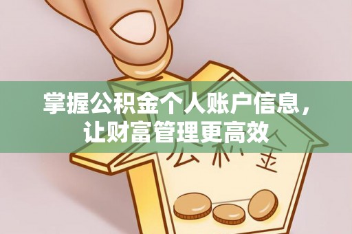 阿拉善盟掌握公积金个人账户信息，让财富管理更高效