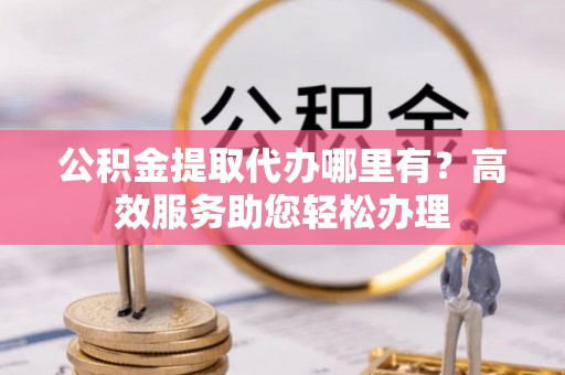 阿拉善盟公积金提取代办哪里有？高效服务助您轻松办理