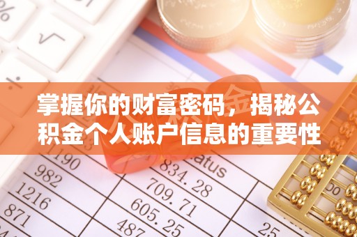 阿拉善盟掌握你的财富密码，揭秘公积金个人账户信息的重要性