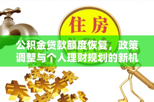 阿拉善盟公积金贷款额度恢复，政策调整与个人理财规划的新机遇