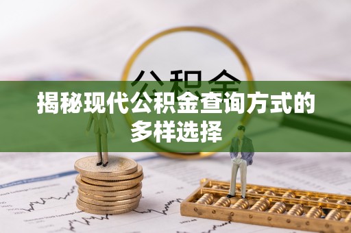 阿拉善盟揭秘现代公积金查询方式的多样选择