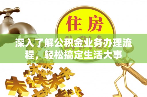 阿拉善盟深入了解公积金业务办理流程，轻松搞定生活大事