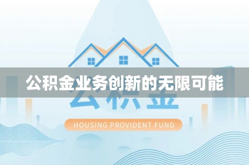 阿拉善盟公积金业务创新的无限可能