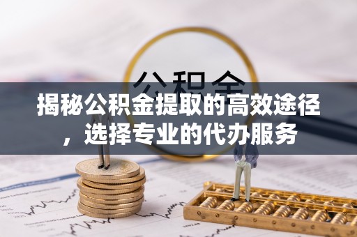 阿拉善盟揭秘公积金提取的高效途径，选择专业的代办服务