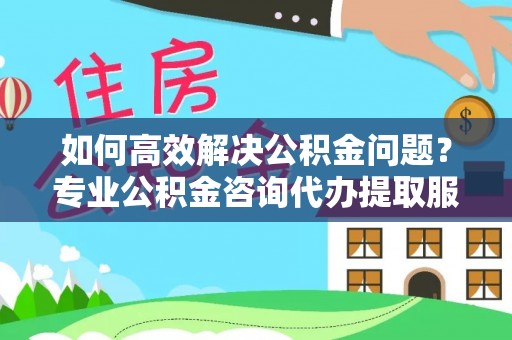 阿拉善盟如何高效解决公积金问题？专业公积金咨询代办提取服务来帮你