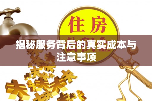 阿拉善盟揭秘服务背后的真实成本与注意事项