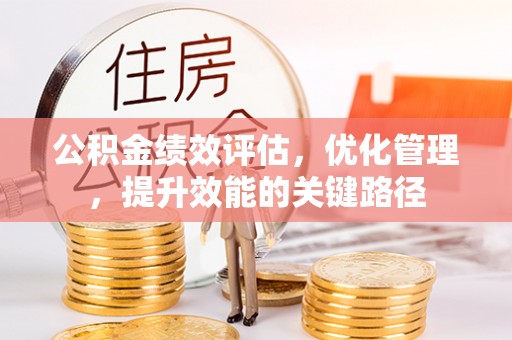 阿拉善盟公积金绩效评估，优化管理，提升效能的关键路径