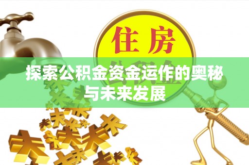 阿拉善盟探索公积金资金运作的奥秘与未来发展