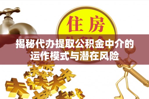 阿拉善盟揭秘代办提取公积金中介的运作模式与潜在风险
