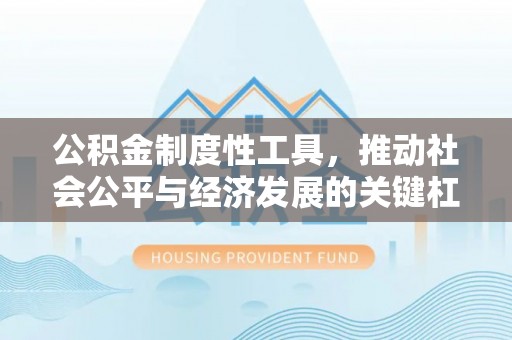 阿拉善盟公积金制度性工具，推动社会公平与经济发展的关键杠杆