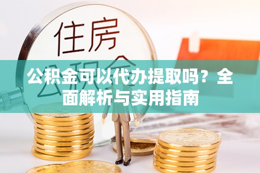 阿拉善盟公积金可以代办提取吗？全面解析与实用指南