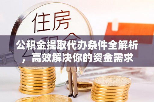 阿拉善盟公积金提取代办条件全解析，高效解决你的资金需求