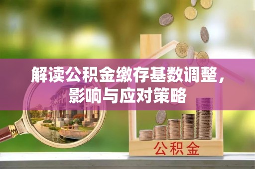 阿拉善盟解读公积金缴存基数调整，影响与应对策略