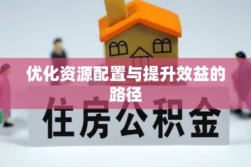 阿拉善盟优化资源配置与提升效益的路径