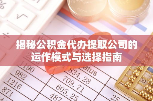 阿拉善盟揭秘公积金代办提取公司的运作模式与选择指南