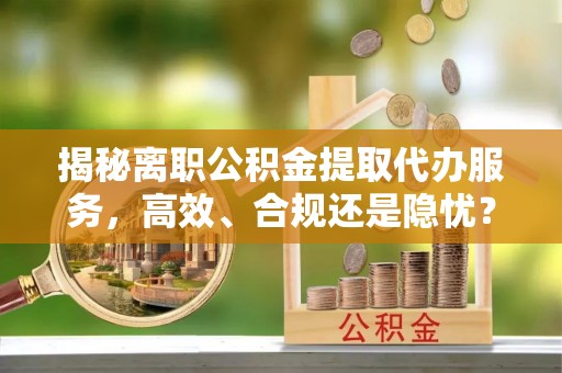 阿拉善盟揭秘离职公积金提取代办服务，高效、合规还是隐忧？