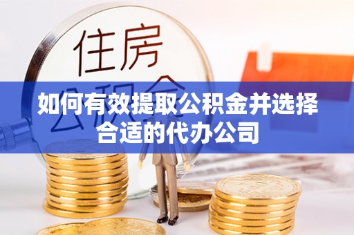 阿拉善盟如何有效提取公积金并选择合适的代办公司