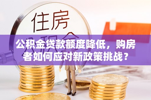 阿拉善盟公积金贷款额度降低，购房者如何应对新政策挑战？