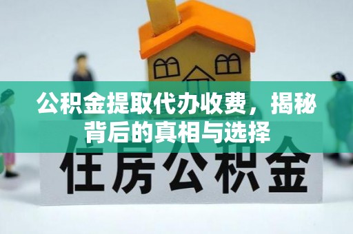阿拉善盟公积金提取代办收费，揭秘背后的真相与选择