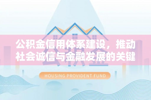 阿拉善盟公积金信用体系建设，推动社会诚信与金融发展的关键桥梁