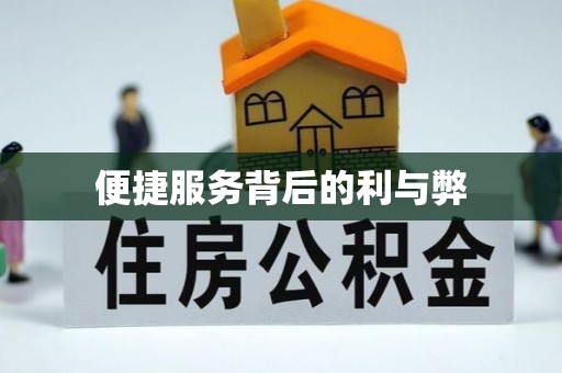 阿拉善盟便捷服务背后的利与弊