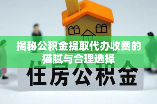 阿拉善盟揭秘公积金提取代办收费的猫腻与合理选择